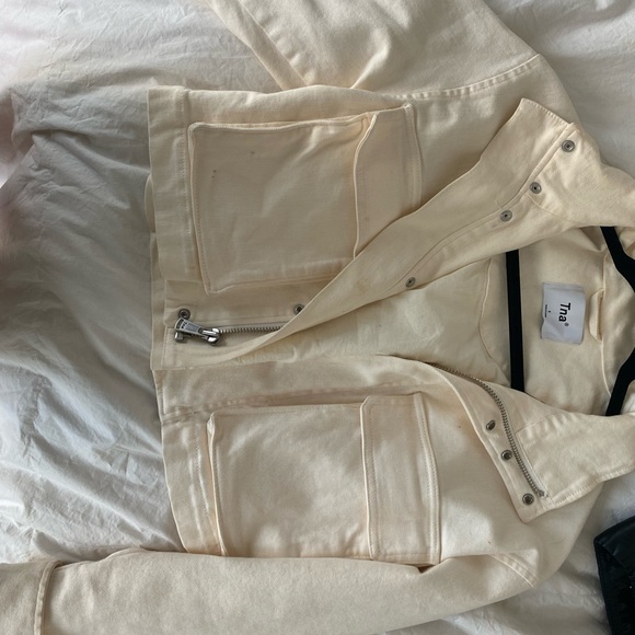 COPY - TNA CREAM CARGO JACKET - Picture 1 of 4